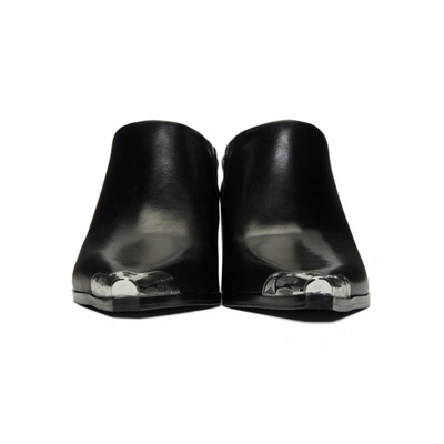 Shop Alexander Wang Black Su Mule Heels In 001 Black