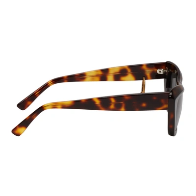 Shop Acne Studios Ssense Exclusive Black And Tortoiseshell Azalt Sunglasses In Black/tort
