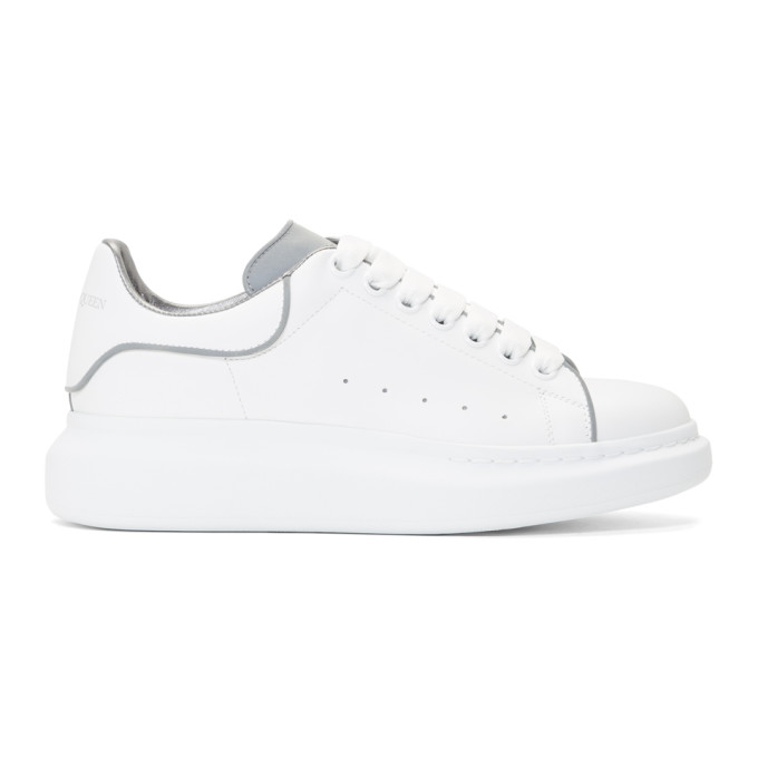 Larry White Reflective Leather Trainers 