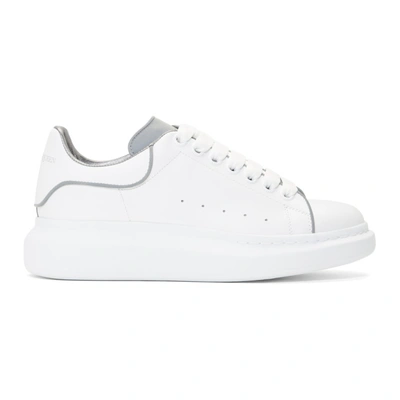 Alexander Mcqueen Larry White Reflective Leather Trainers | ModeSens