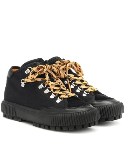 Shop Rag & Bone Rb Army Hiker Low Canvas Sneakers In Black