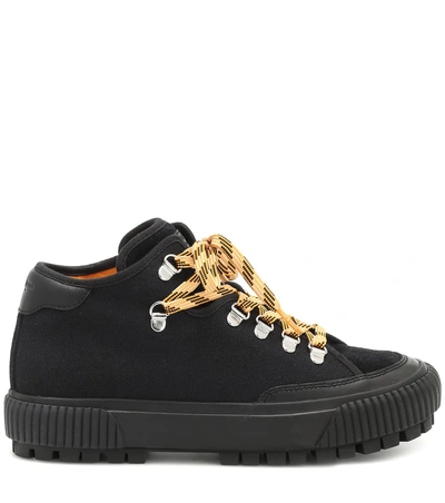 Shop Rag & Bone Rb Army Hiker Low Canvas Sneakers In Black