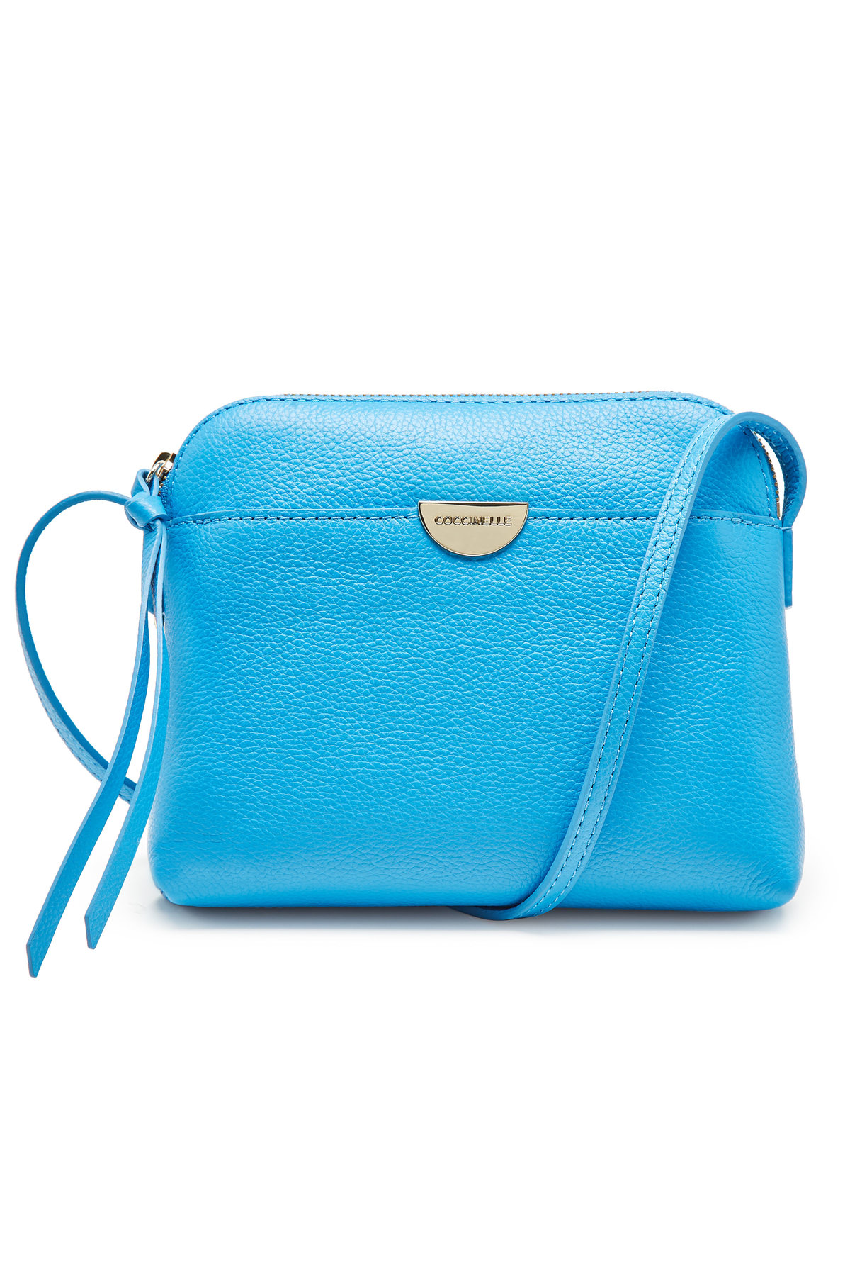 bright blue crossbody bag