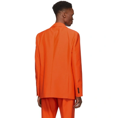 Shop Acne Studios Orange Jabir Blazer In Neonorange