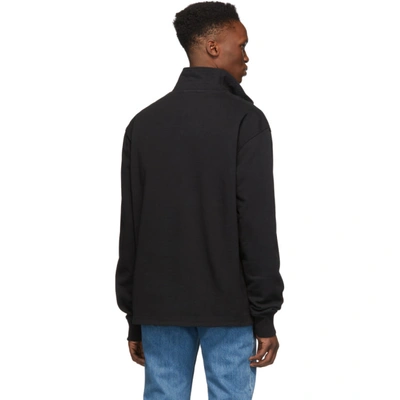 Shop Acne Studios Black Faraz Zip-up Sweater