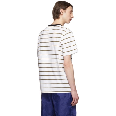 Shop Saturdays Surf Nyc Saturdays Nyc White Randall Stripe T-shirt