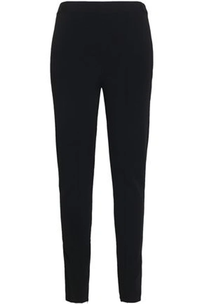 Shop Valentino Stretch-knit Leggings In Black