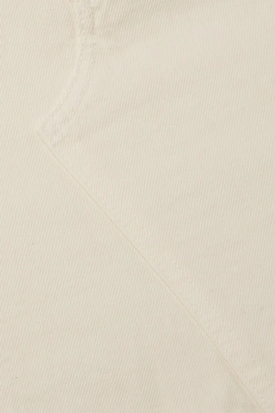 Shop Grlfrnd Blaire Denim Mini Skirt In Cream