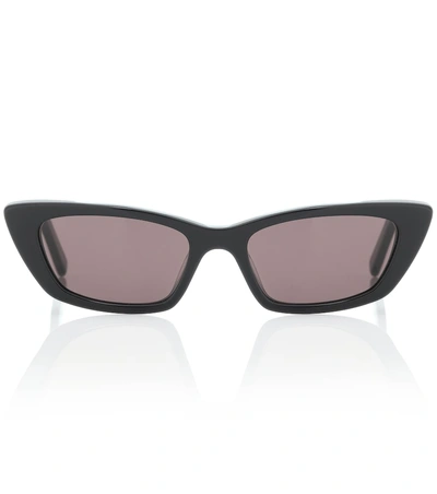 Shop Saint Laurent Sl 277 Cat-eye Sunglasses In Black