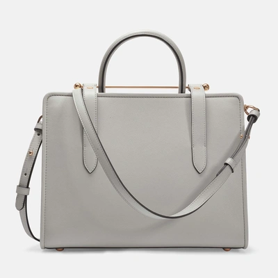 Shop Strathberry The  Midi Tote In Beige