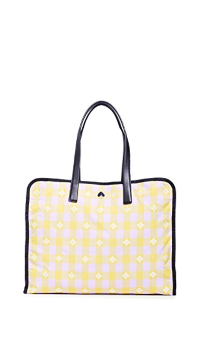 Shop Kate Spade Morley Xl Tote In Frozen Lilac/chartreuse