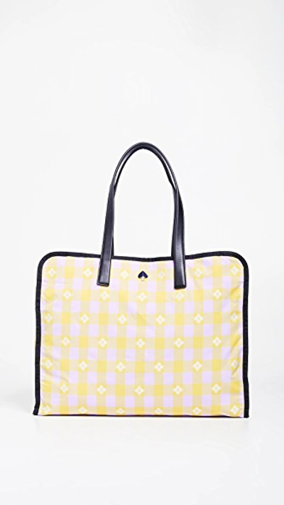Shop Kate Spade Morley Xl Tote In Frozen Lilac/chartreuse