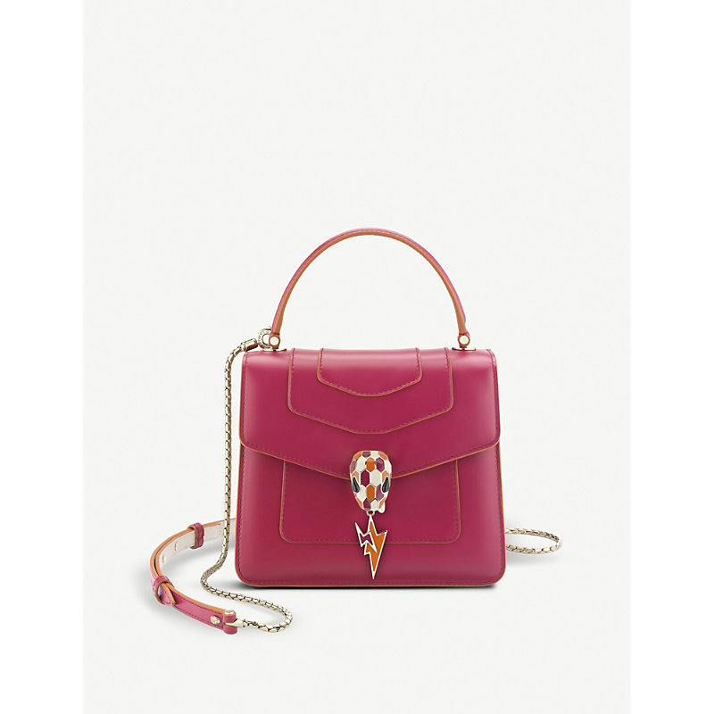 bvlgari serpenti forever leather shoulder bag