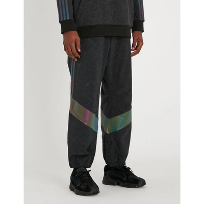 Shop A Bathing Ape Adidas X  Logo-print Shell Jogging Bottoms In Black