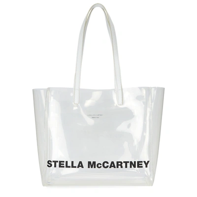 Shop Stella Mccartney Transparent Logo Tote In No Colour