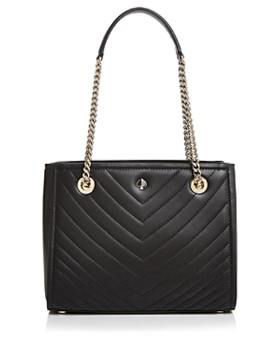 Shop Kate Spade New York Small Quilted Leather Tote In Black/gold