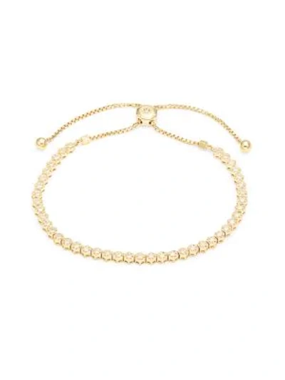 Shop Saks Fifth Avenue 14k Yellow Gold & Diamond Geometric Slider Bracelet