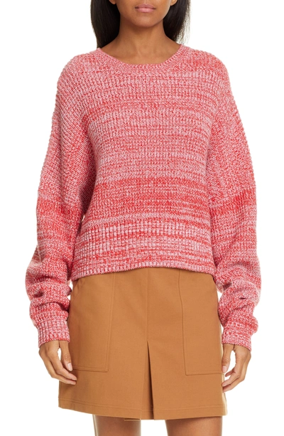Shop A.l.c Webster Sweater In Poppy/ Pale Lavender