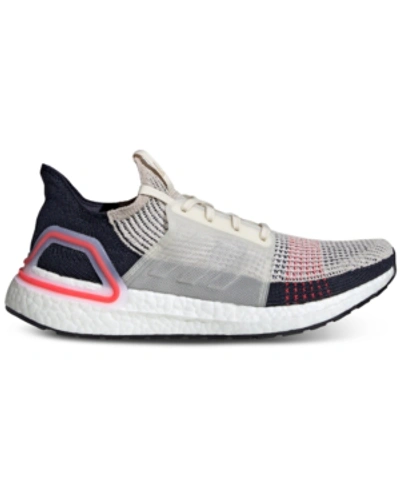 Shop Adidas Originals Adidas Men's Ultraboost 19 Running Sneakers From Finish Line In Clear Brown/chalk White/f