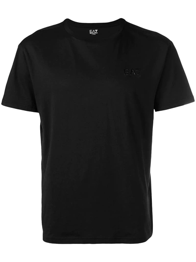 Shop Ea7 Emporio Armani Relief Logo T-shirt - Black