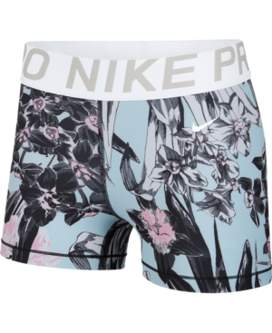 womens patterned nike pro shorts