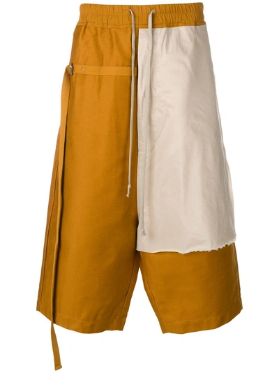 Shop Rick Owens Drkshdw Contrast Panel Trousers In Neutrals