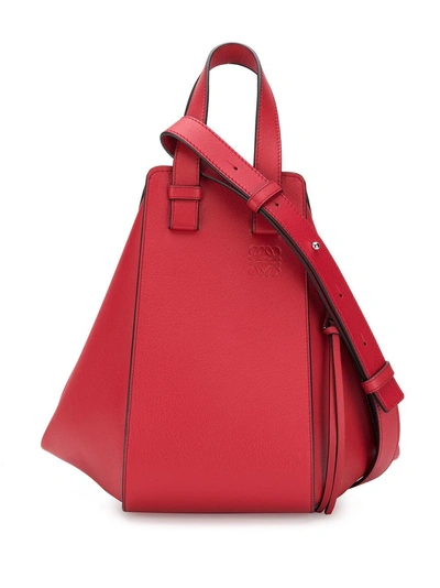 Shop Loewe Hammock Small Bag In Red