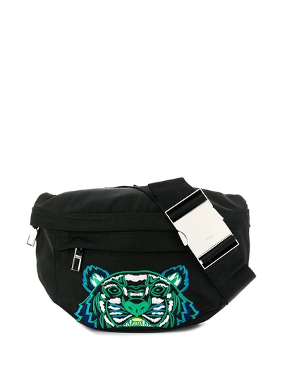 Shop Kenzo Tiger Belt Bag In Black
