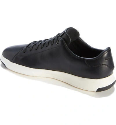 Shop Cole Haan Grandpro Tennis Sneaker In Black Leather 2
