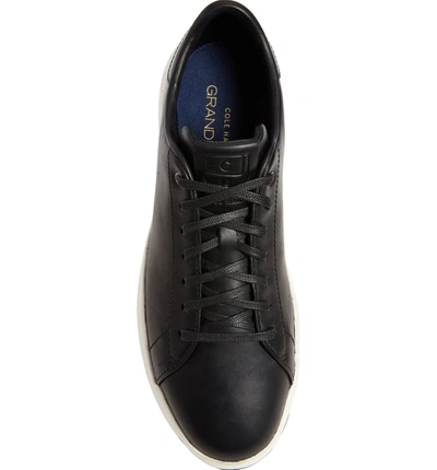 Shop Cole Haan Grandpro Tennis Sneaker In Black Leather 2