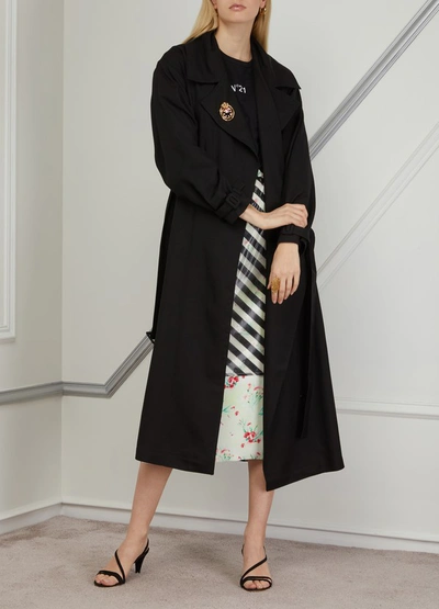 Shop Jacquemus Stefano Trench Coat In Black
