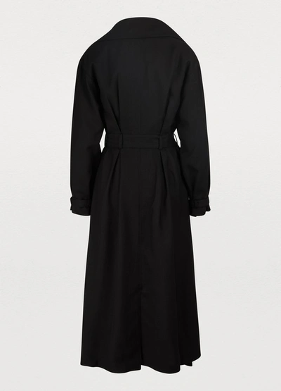 Shop Jacquemus Stefano Trench Coat In Black