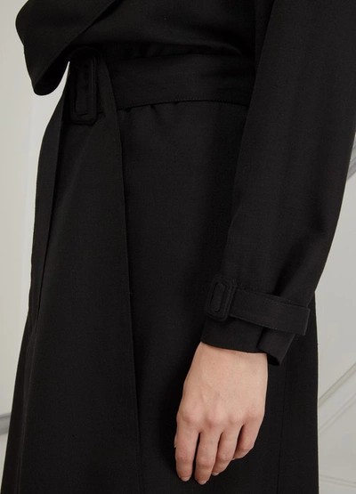 Shop Jacquemus Stefano Trench Coat In Black