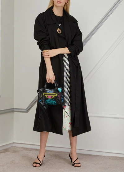 Shop Jacquemus Stefano Trench Coat In Black