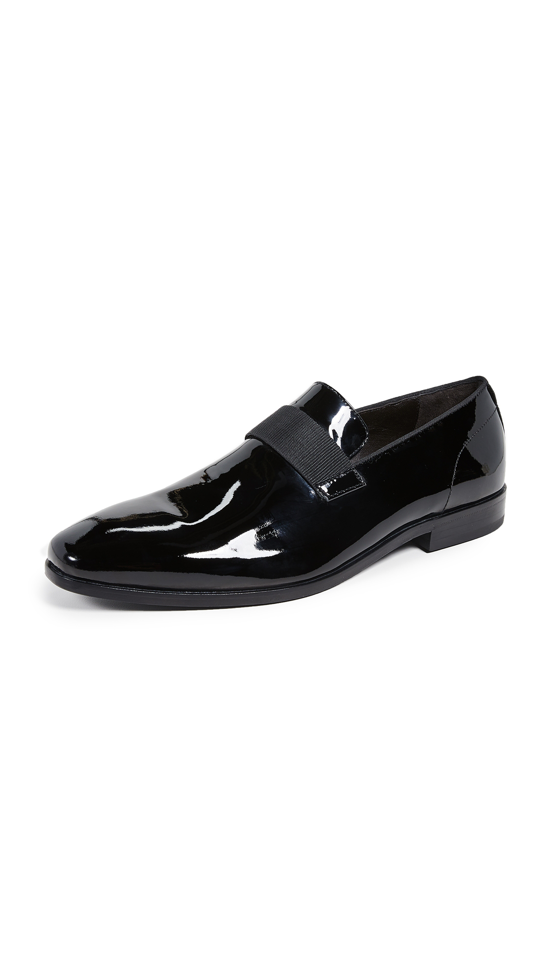 hugo boss highline patent leather loafers