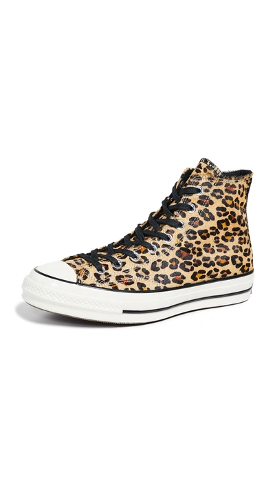 Shop Converse Ct70 Varsity Remix High Top Sneakers In Camel Leopard