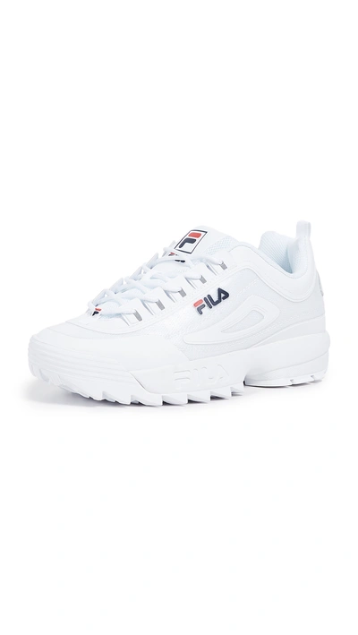 Shop Fila Disruptor Ii Sneakers In White/navy/red