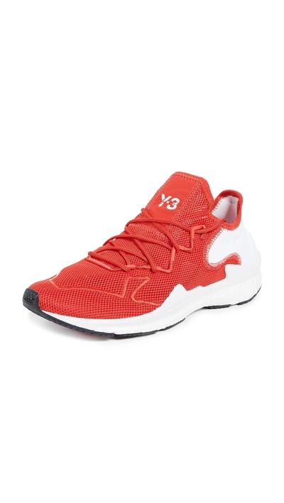 Shop Y-3 Adizero Runners In Red/white