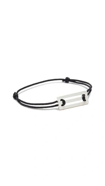 Shop Le Gramme 25/10g Cord Bracelet In Black