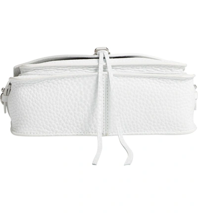 Shop Rebecca Minkoff 'small Darren' Leather Messenger Bag - White In Optic White