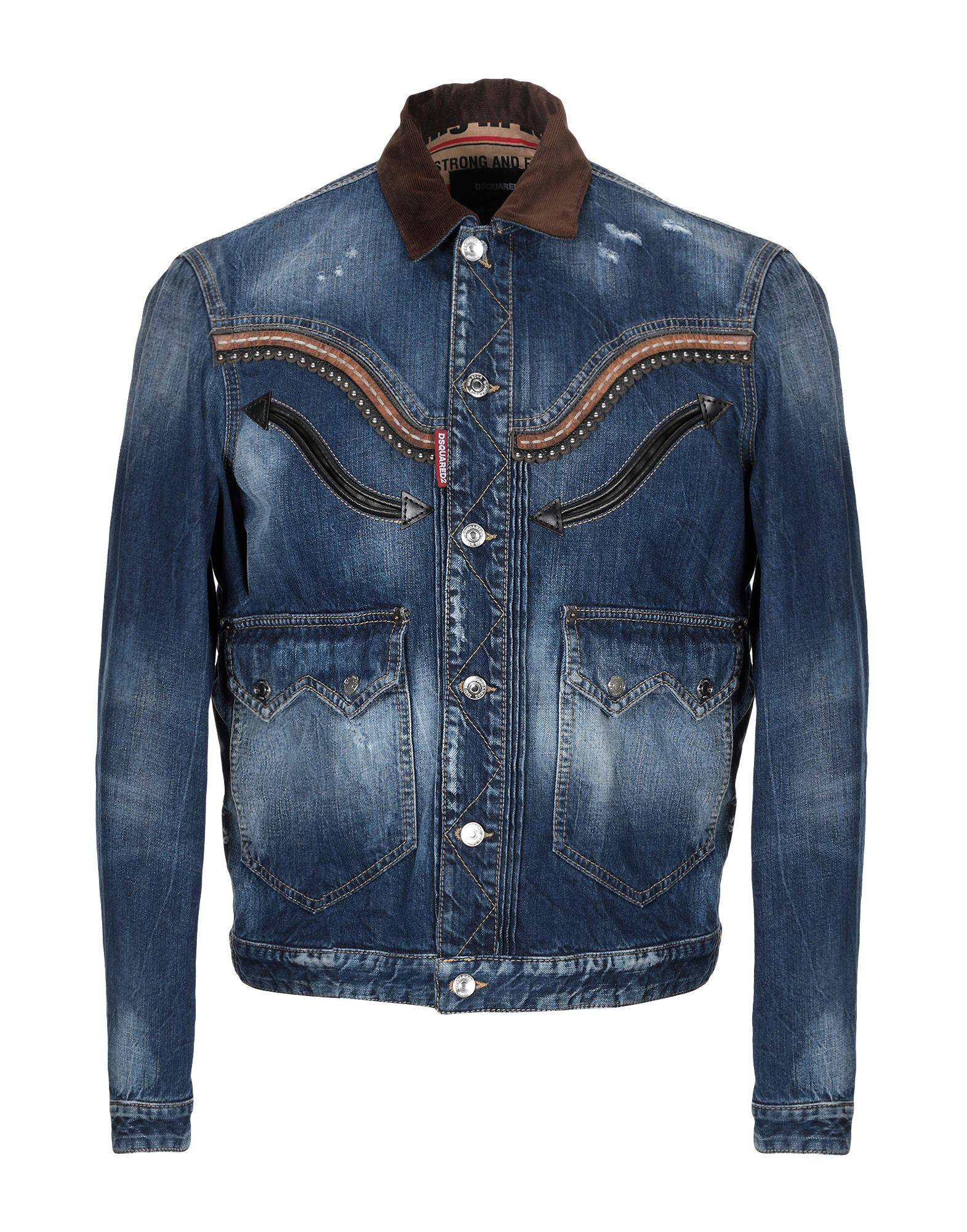 Dsquared2 Embroidered Denim Jacket In Blue | ModeSens