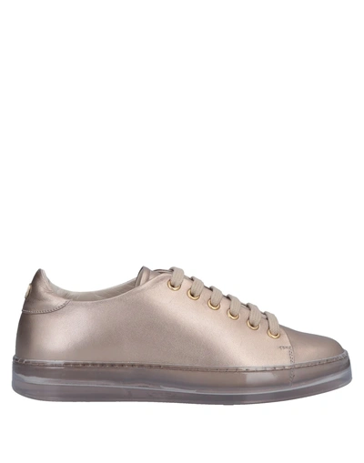 Shop Giorgio Armani Sneakers In Bronze