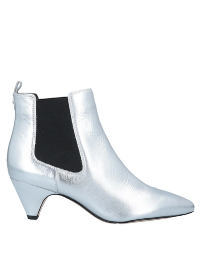 Shop Sam Edelman Ankle Boots In Silver