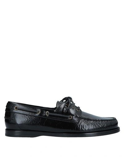 Shop Saint Laurent Loafers In Black