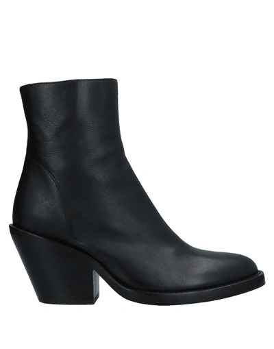 Shop Ann Demeulemeester Ankle Boots In Black