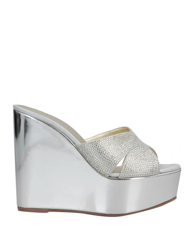 Shop Le Silla Sandals In Platinum