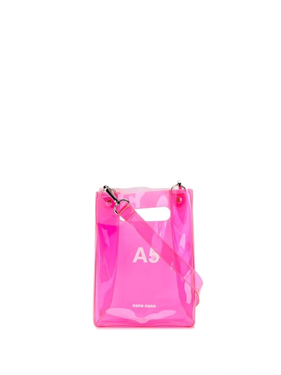 Shop Nana-nana 'a5' Sheer Shoulder Bag - Pink