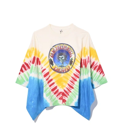 Shop R13 Tie Dye Skull Rose Kimono T In Tie Dye In Multi