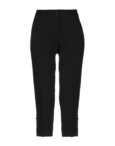 Dolce & Gabbana Cropped Pants In Black
