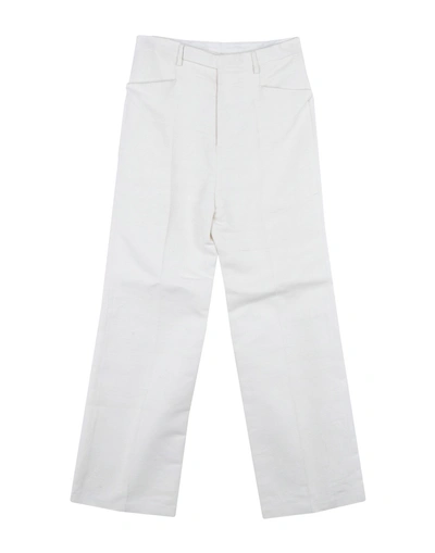 Shop Rick Owens Casual Pants In Ivory